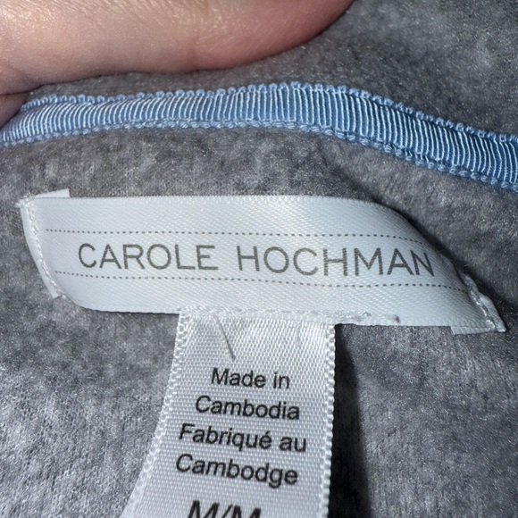 Carole Hochman fleece zip-up sweatshirt jacket - Picture 6 of 9